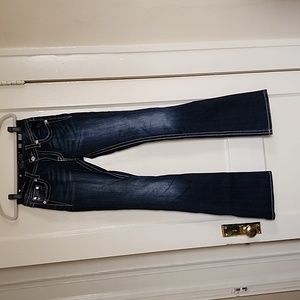 MissMe Mid-Rise Bootcut Dark Wash Size 25 x35 Jeans